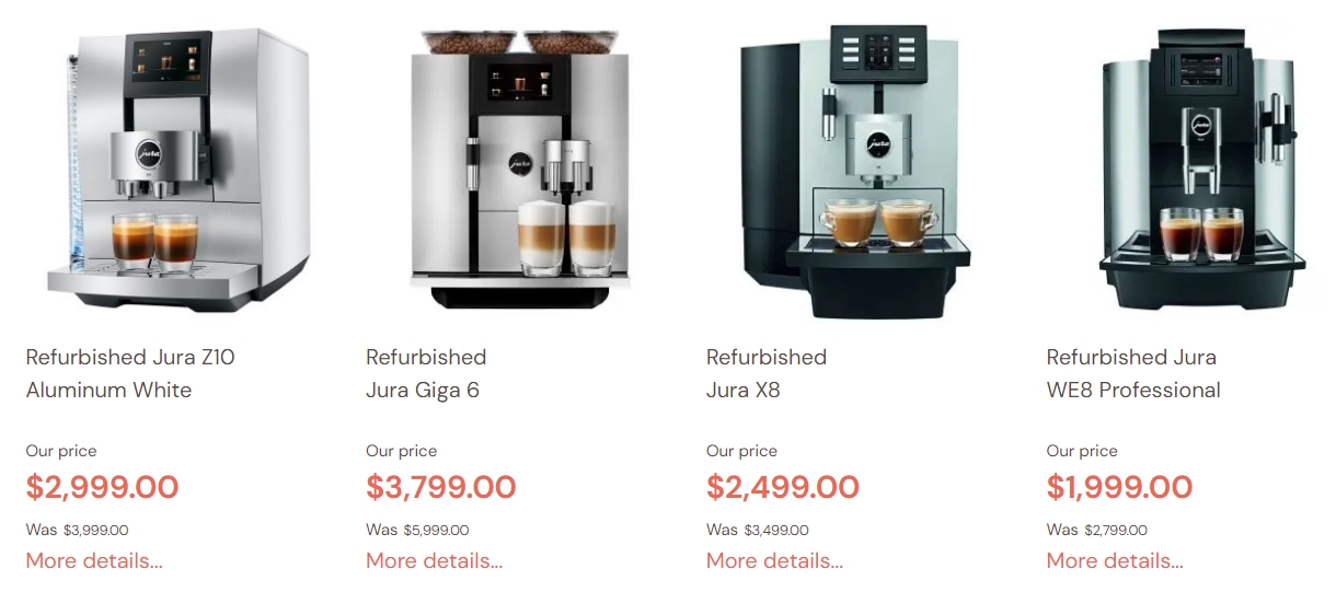 Refurbished Jura Coffee Machines Reviews